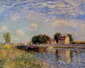 阿尔弗莱德 西斯莱 : The Loing at Saint-Mammes